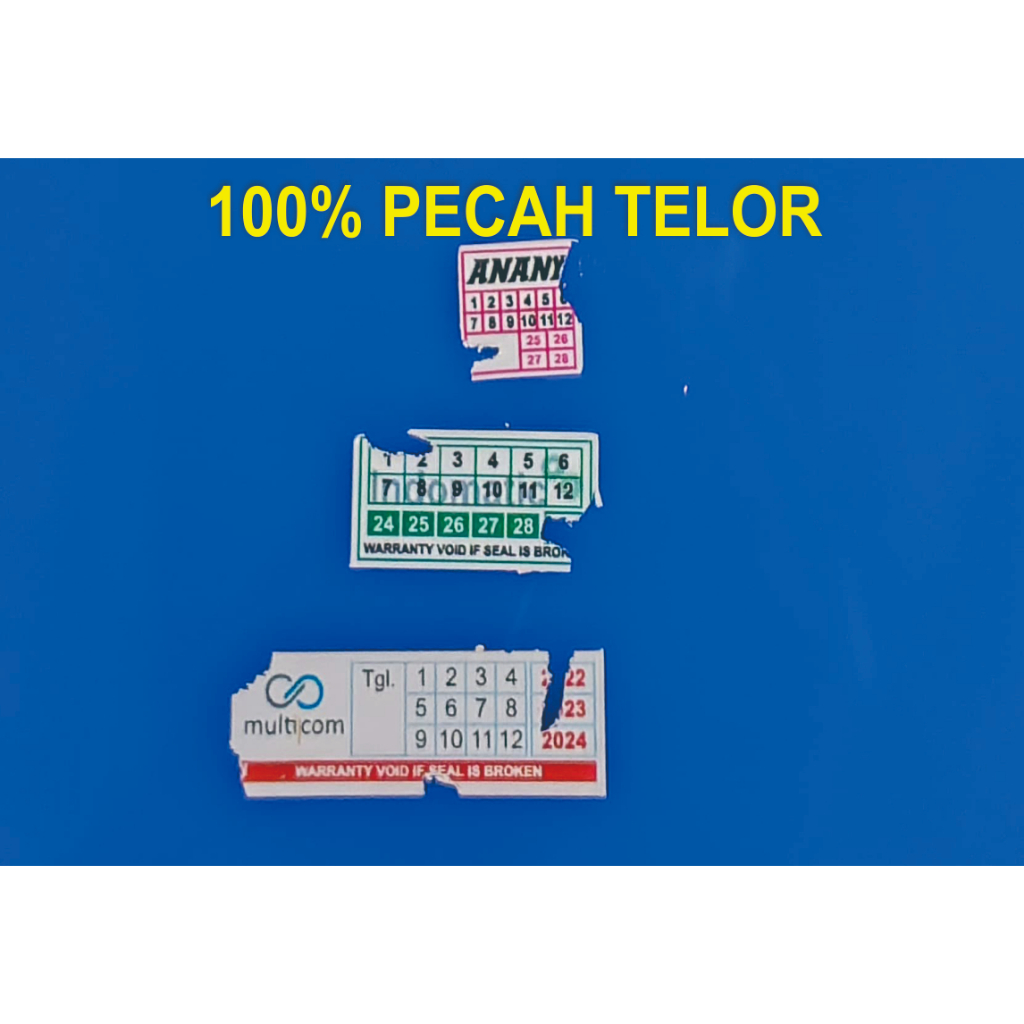 

CETAK KILAT Stiker Khusus Garansi dan QC Bahan Kertas Pecah Telor