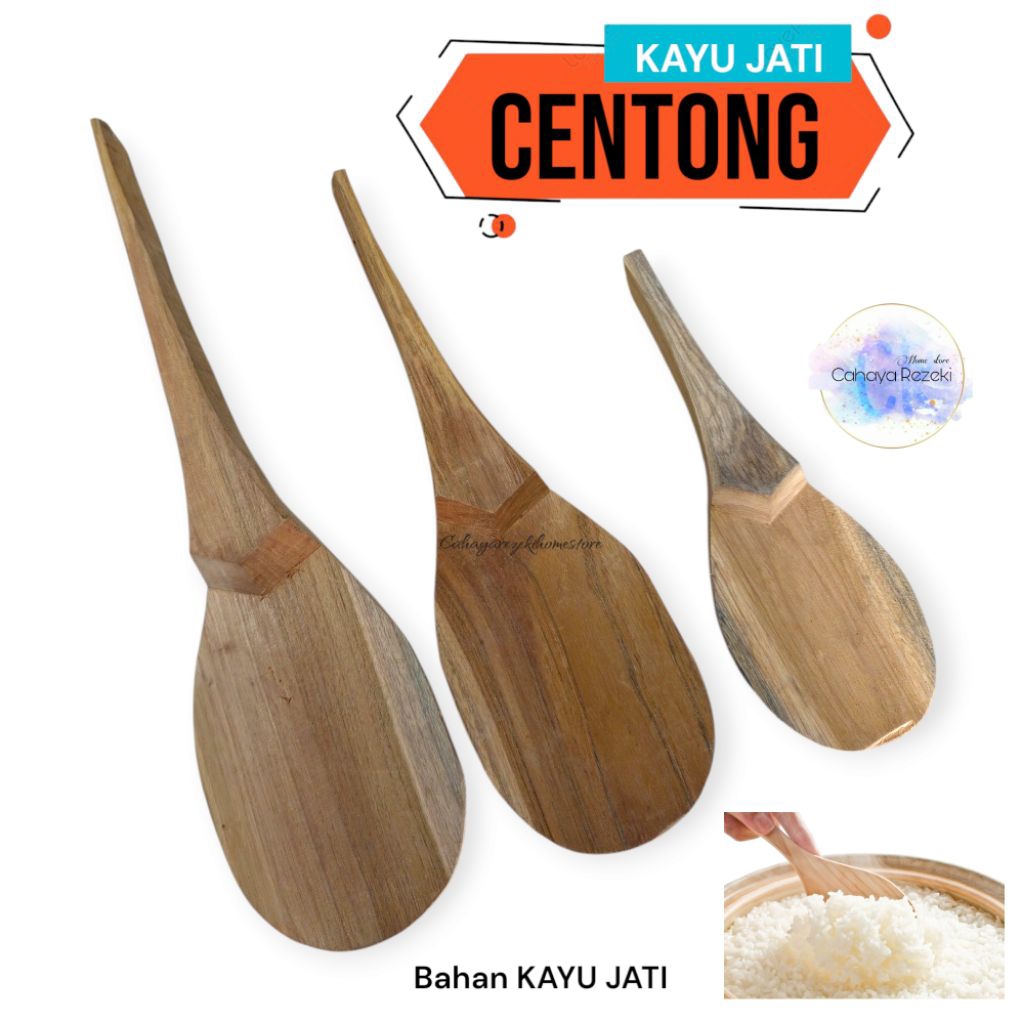[ CENTONG NASI UDUK ] Centong nasi KAYU JATI Jumbo | Entong nasi kayu | Sendok Nasi Besar