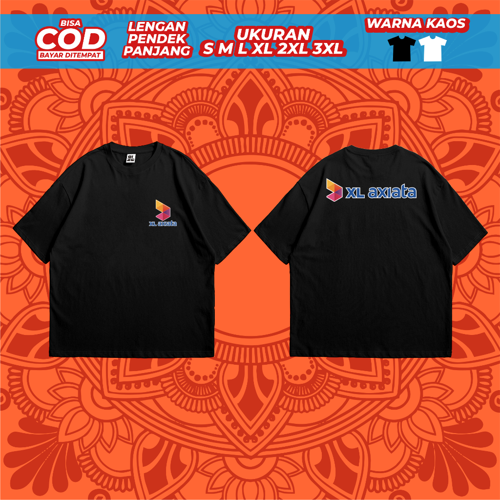 Kaos Pria XL AXIATA  Baju Distro Murah Tshirt