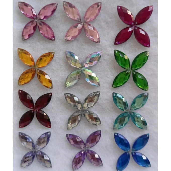 Diamond Tempel Payet Jahit / Payet Diamond Kristal Isi ±25pcs