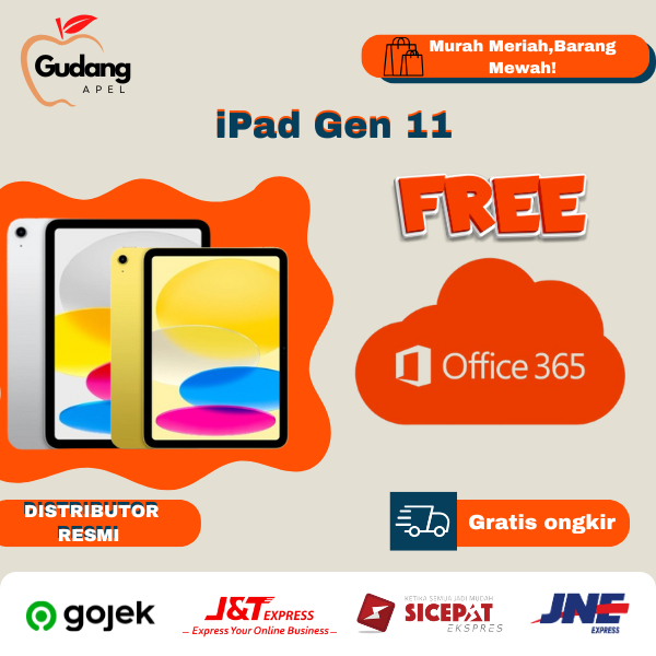 iPad Gen 11 128GB 256GB 512GB Garansi Resmi Internasional