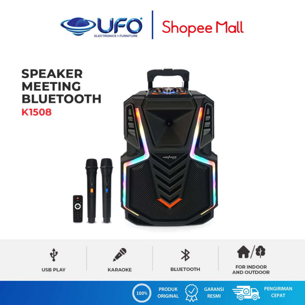 Advance Bluetooth Speaker 15 Inch k1508