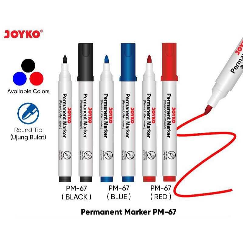 

Joyko Spidol Marker PM-67-Hitam