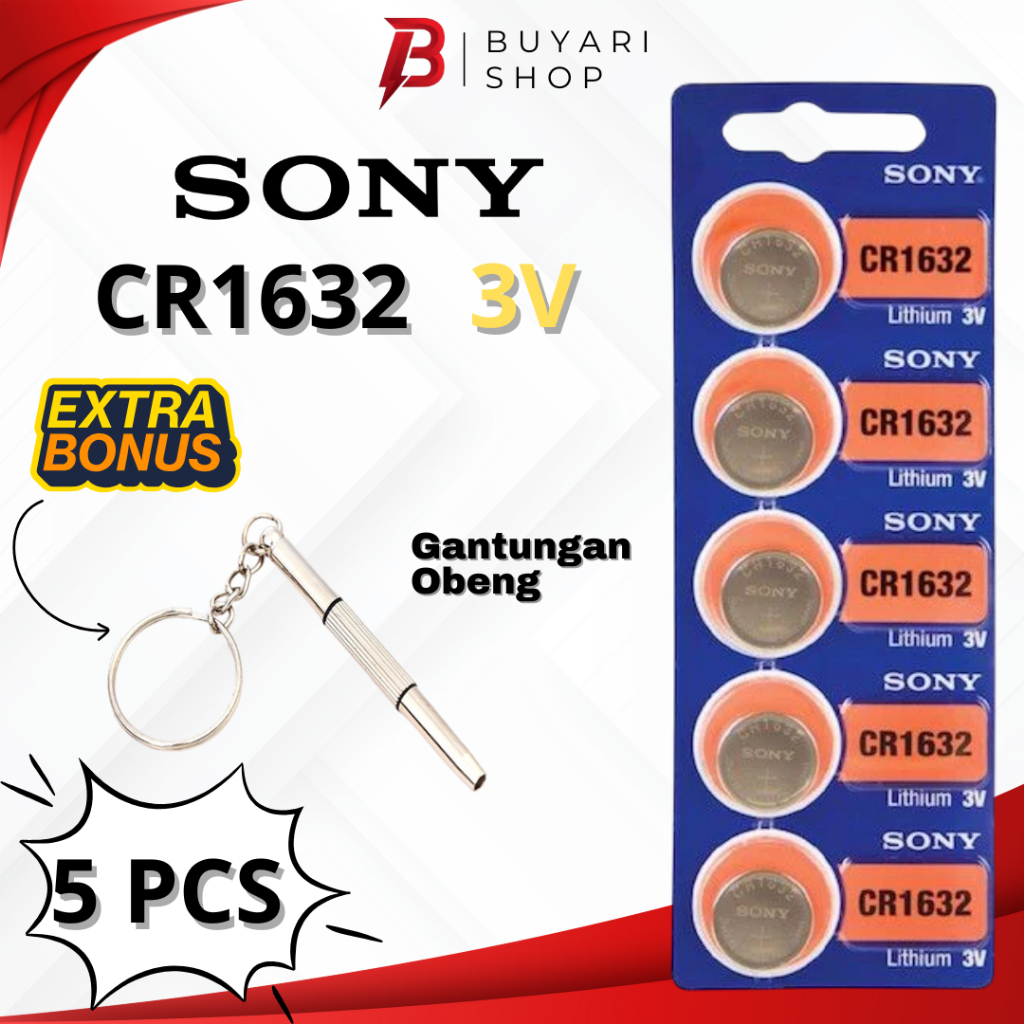 [PALING MURAH] Baterai Tongsis Bluetooth 1632 CR1632 Original Sony Yunteng Baterai Remot Remote Mobi