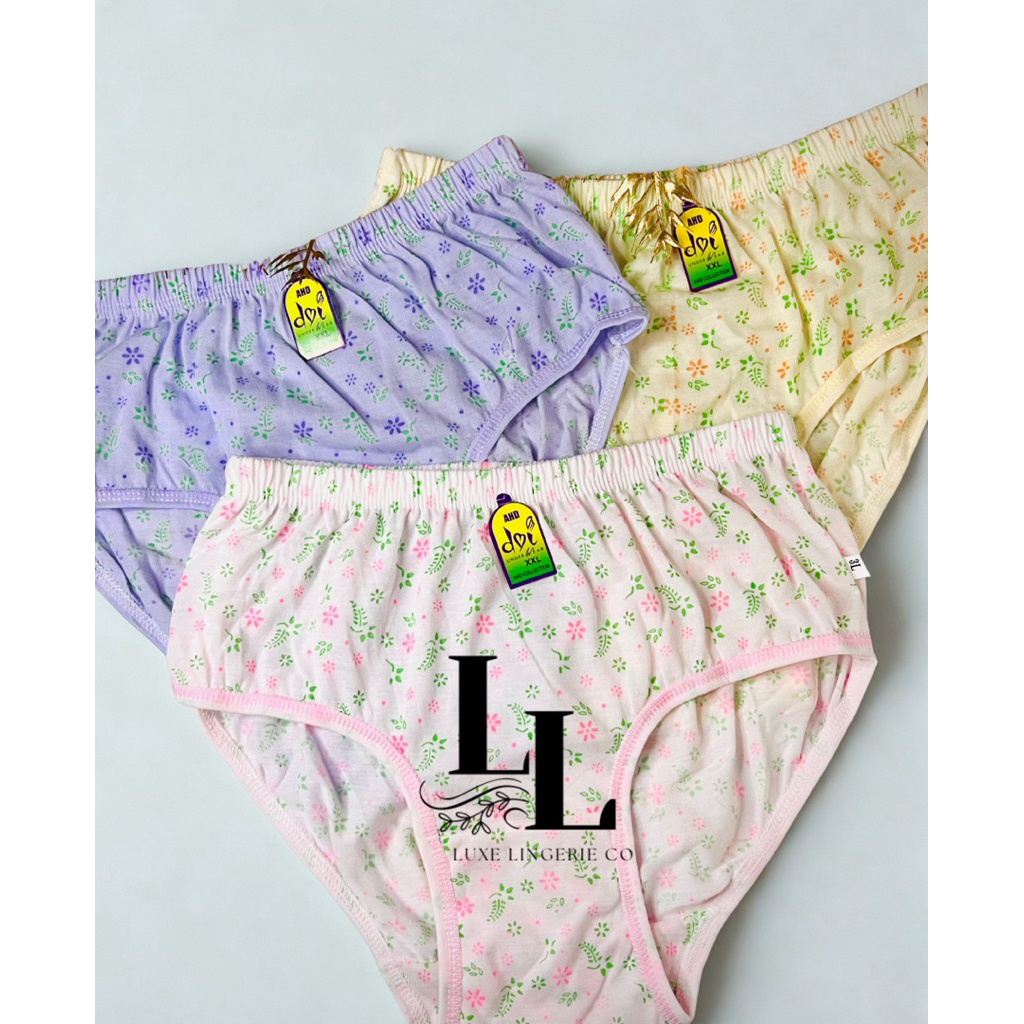 (3PCS) CELANA DALAM WANITA MOTIF BUNGA / CELANA DALAM WANITA MURAH / CD WANITA / CELANA DALAM WANITA