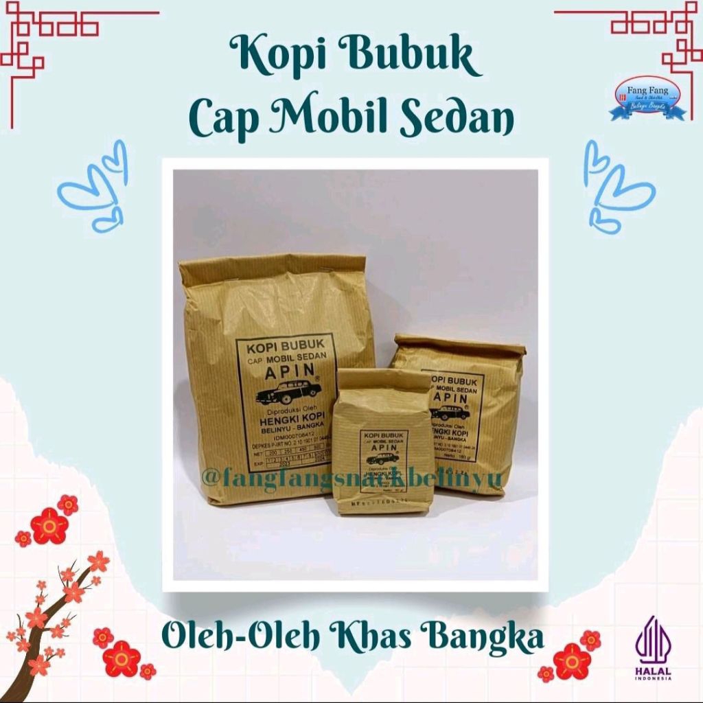 

Kopi Bubuk Asli Belinyu Bangka Cap Mobil Sedan