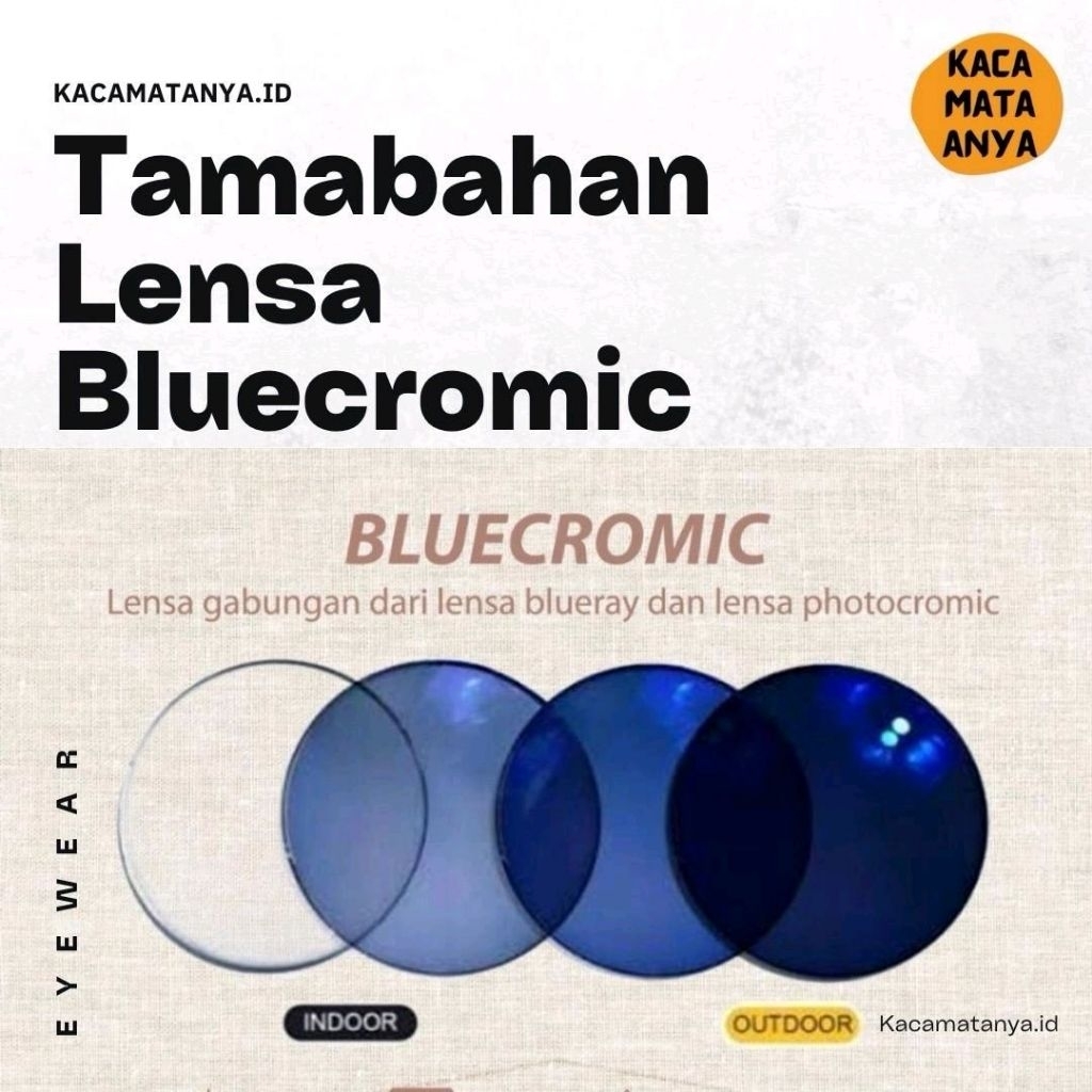 Lensa kacamata BLUECROMIC