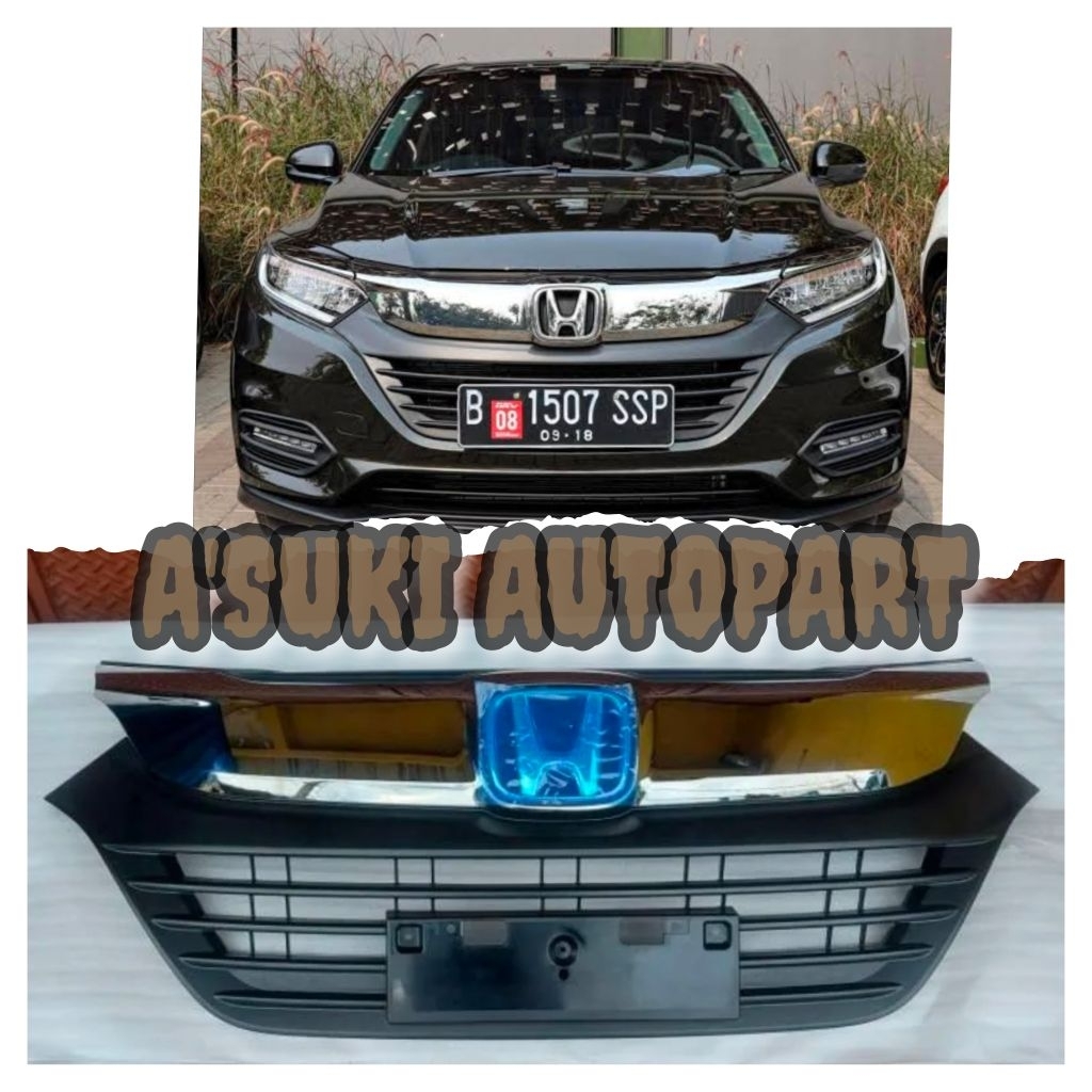 grill bemper depan hrv facelift 2019-2020