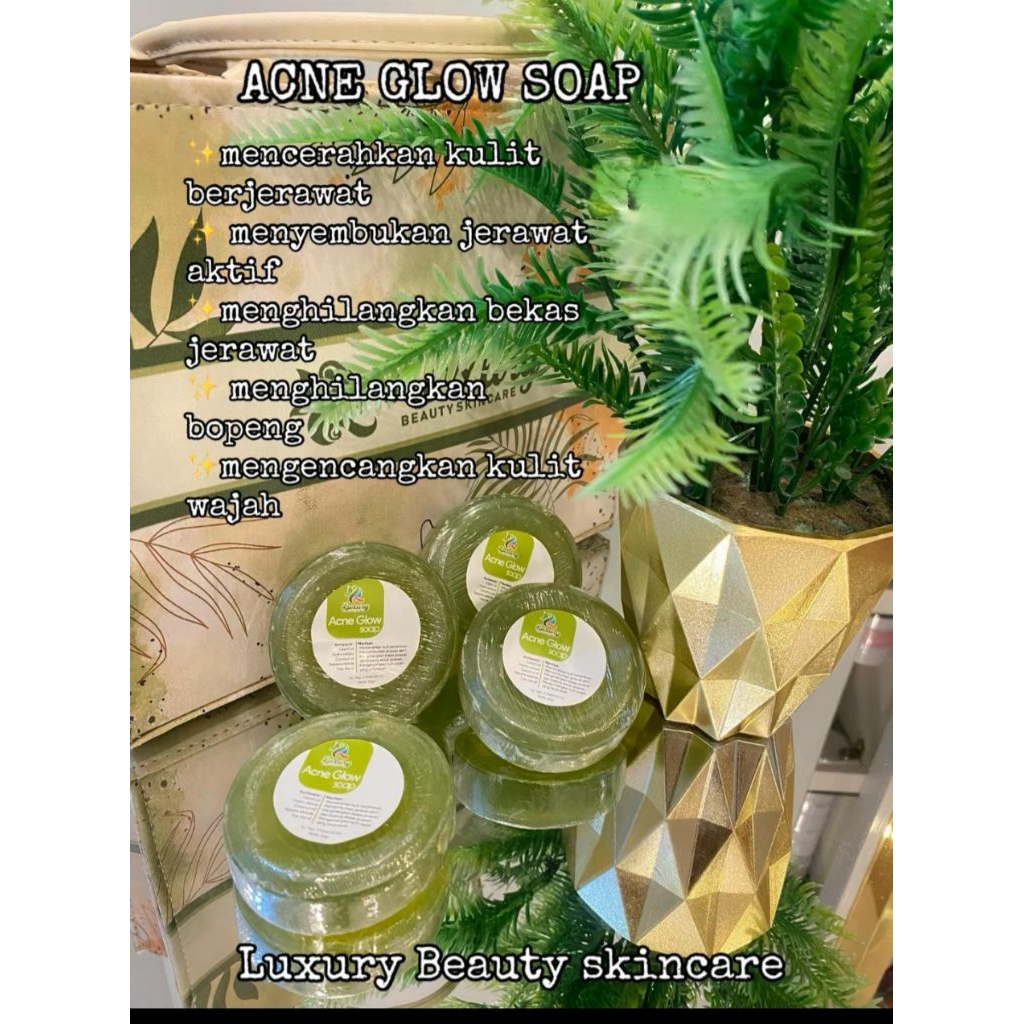 Acne glow soap luxury beauty skincare