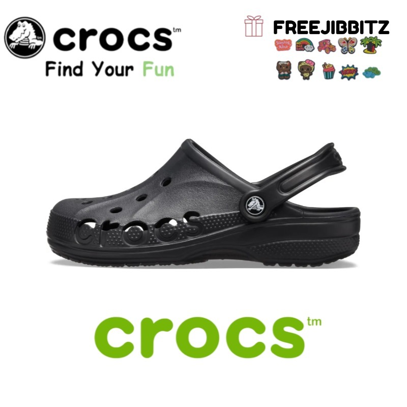 [COD] 100% ORIGINAL CROCS UNISEX CLASSIC Baya Clog -Black/Sandal Crocs Pria