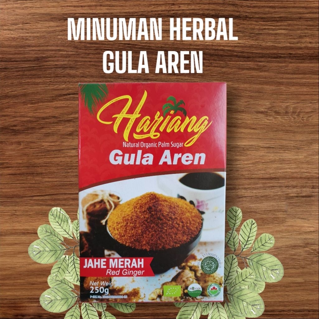 

*Gula Aren Herbal Rasa Jahe Merah Berat 250gr*