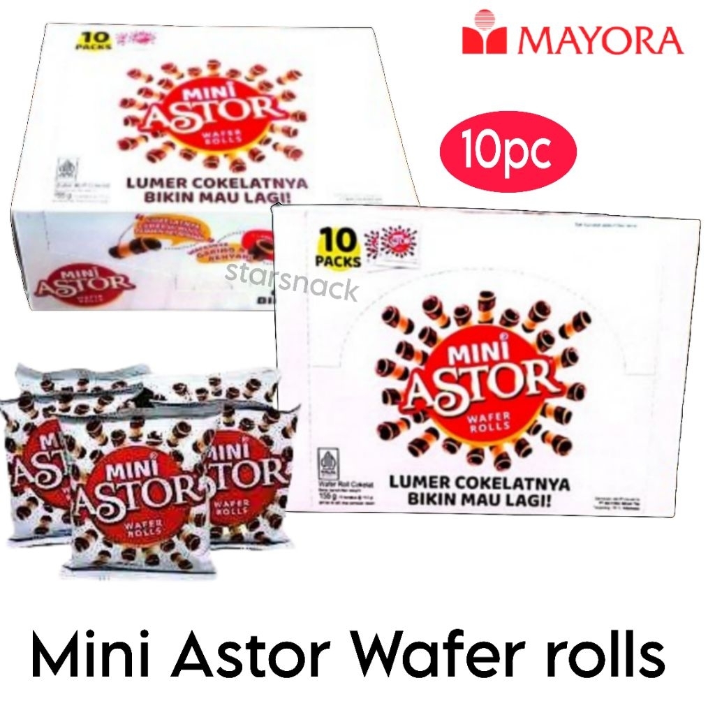 

Mini Astor wafer rolls isi 10pc