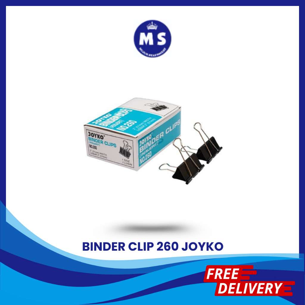 

CLIP KERTAS/BINDER CLIP 260 JOYKO