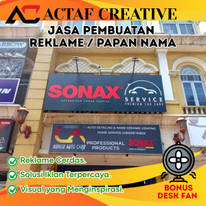 Jasa Pembuatan Reklame / Plang Nama Toko / Billboard (350cmX100cm)