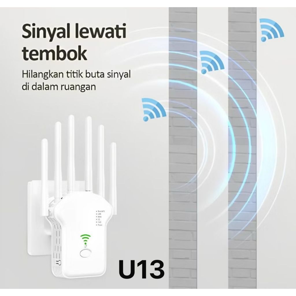 [ Smart ]  WIFI REPEATER 6 ANTENA (U13 ) / wifi jaringan