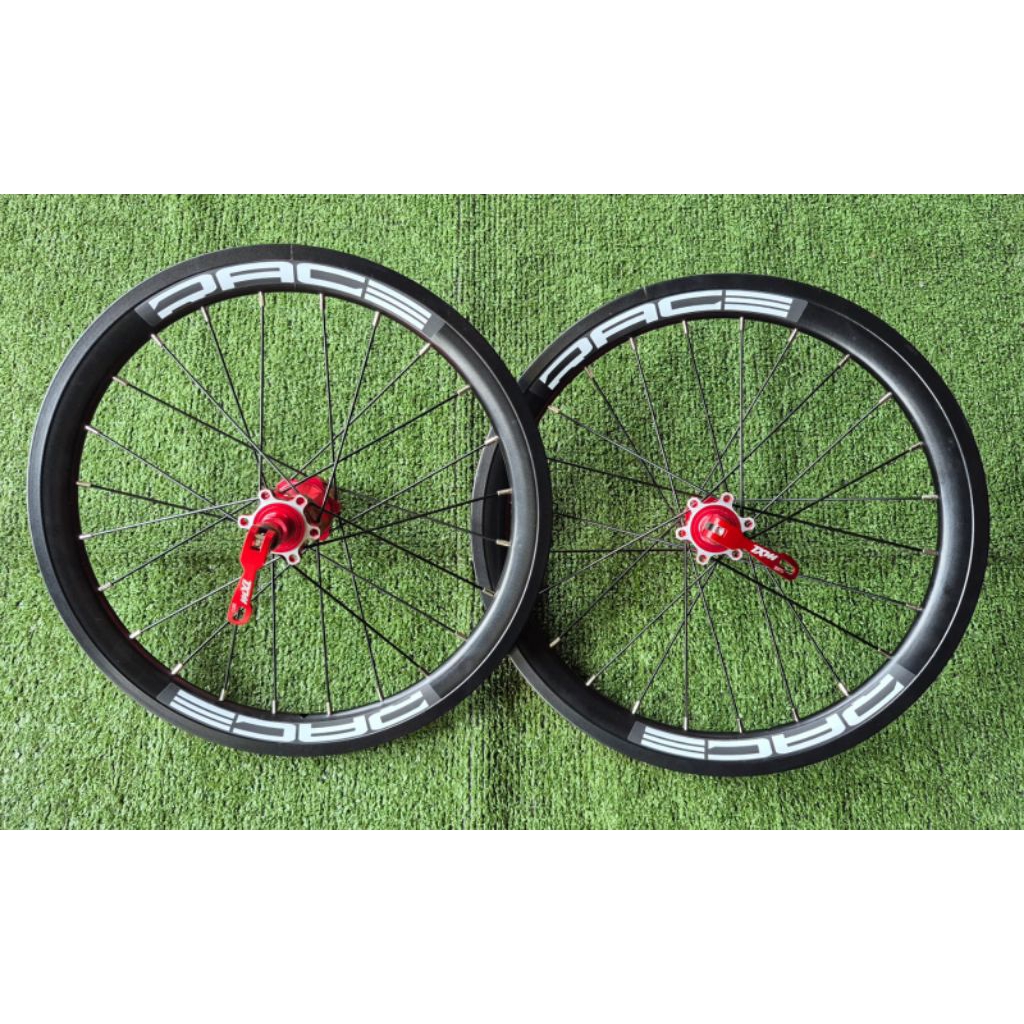 Wheelset Velg MXL RACE 16" Inch Plus 349 Disc Bearing Jangkrik Black Red Original New