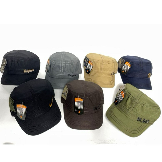 Topi Komando Bordir Topi Komando Model Rawis Topi Komando Kanvas Topi Komando Rawis Bordir Dewasa Pr