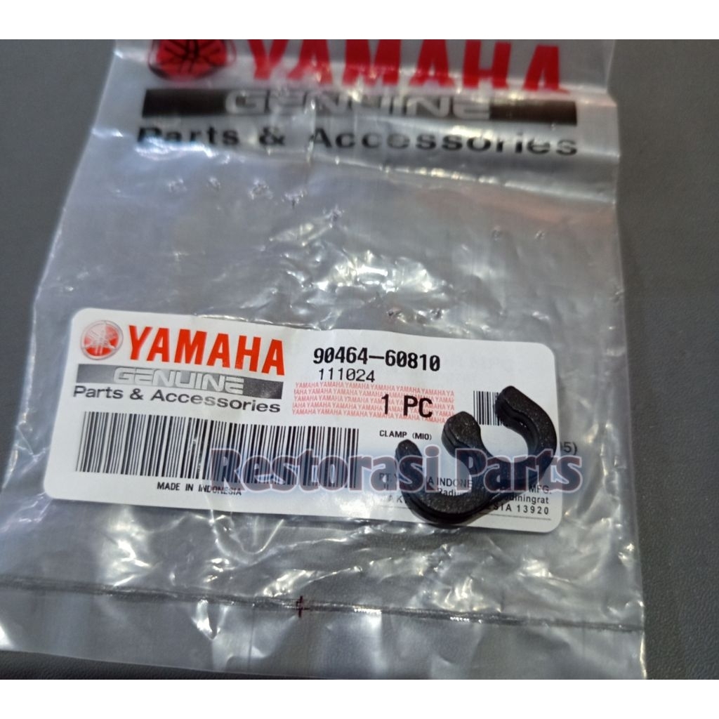 Clamp Klip Pegangan Selang Bensin Karbu Mio Sporty Smile Soul Fino Karbu Original 90464-60810