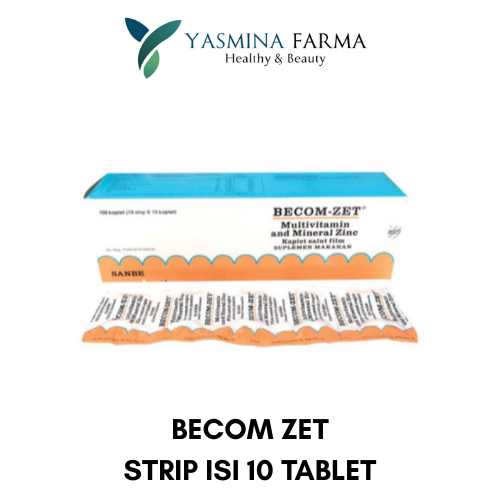 Becom Zet 1 Strip 10 Tablet Multivitamin Zinc