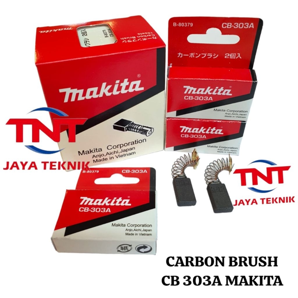 CARBON BRUSH MAKITA CB 303 / ARANG MAKITA CB 303A / SPUL / SEPUL / BOSTEL CB 303A MAKITA