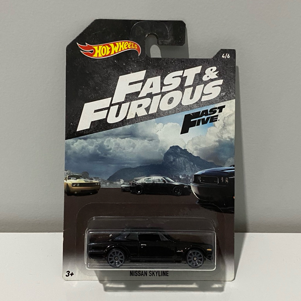Hotwheels Nissan Skyline Hako Black Fast & Furious FF Old Card