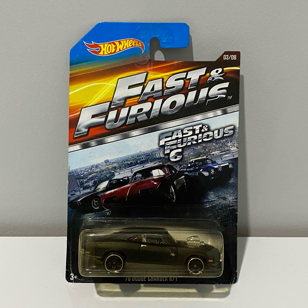 Hotwheels 70 Dodge Charger R/T Fast & Furious FF Old Card