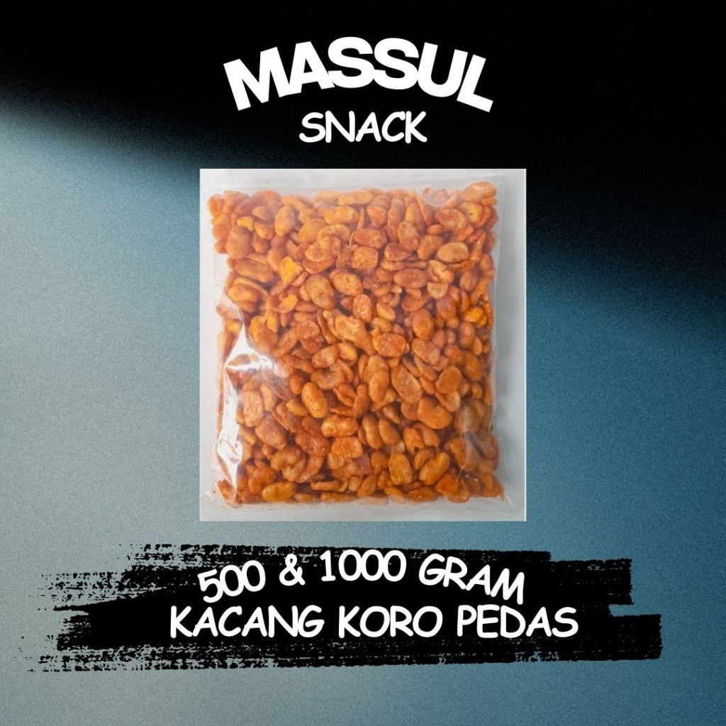 

[500 gram & 1000 gram] Kacang Koro Kupas Rasa Pedas