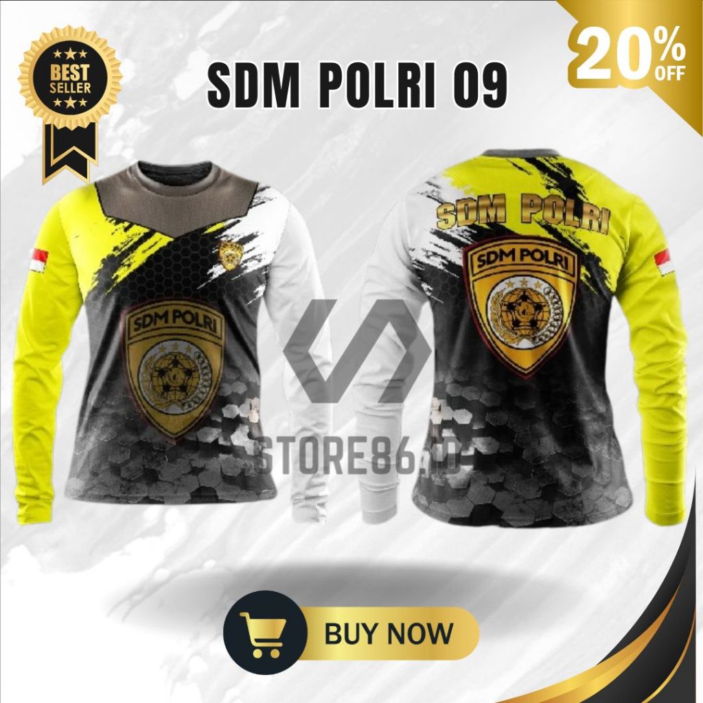 JERSEY SDM POLRI 09 FULLPRINT SUBLIME / KAOS SDM POLRI DRIFIT / JERSEY SDM POLRI / FULL PRINTING