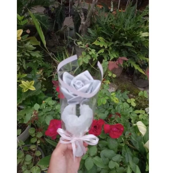 

Single buket pita satin kado ulang tahun murah