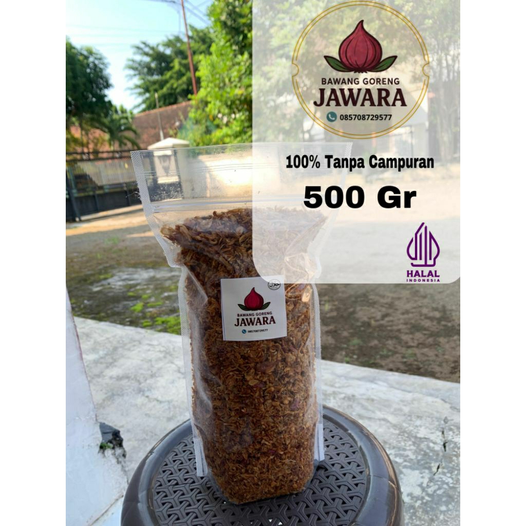 

Bawang Goreng Grade A 500 Gr murni Kriuk Renyah
