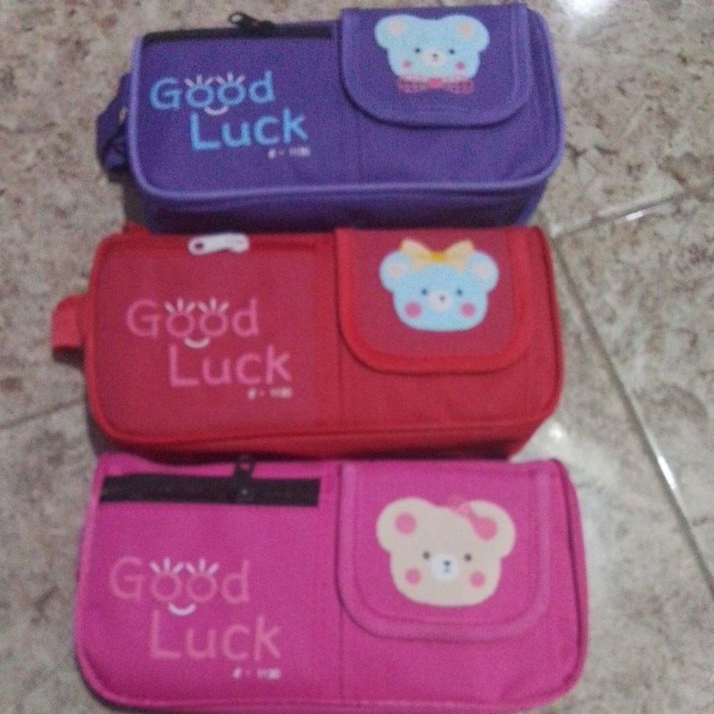 

kotak pensil bahan kain canvas embos e-1130