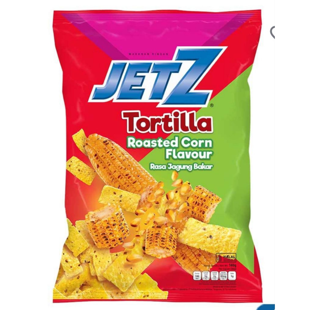 

JetZ Tortilla Chips Roasted Corn Flavour 140gram