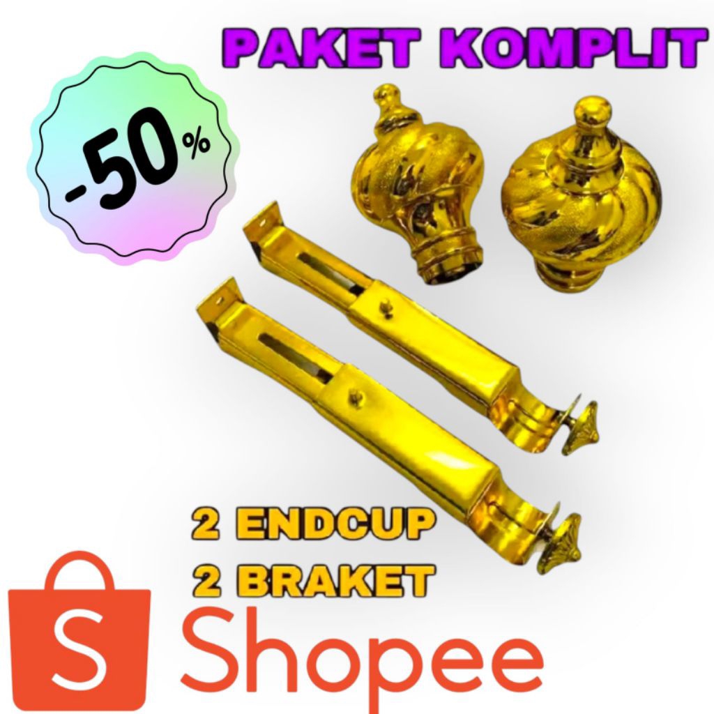 PAKET LENGKAP ALAT BESI GORDEN-BRAKET GORDEN-TUTUP GORDEN