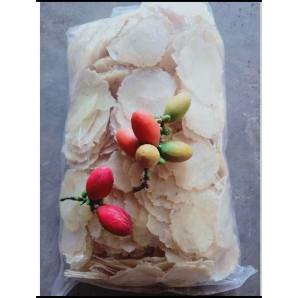 

Emping Melinjo Sedang (biji 2) 1/2 kg Full Kering Asli Kebumen Cemilan Snack Keripik Murah