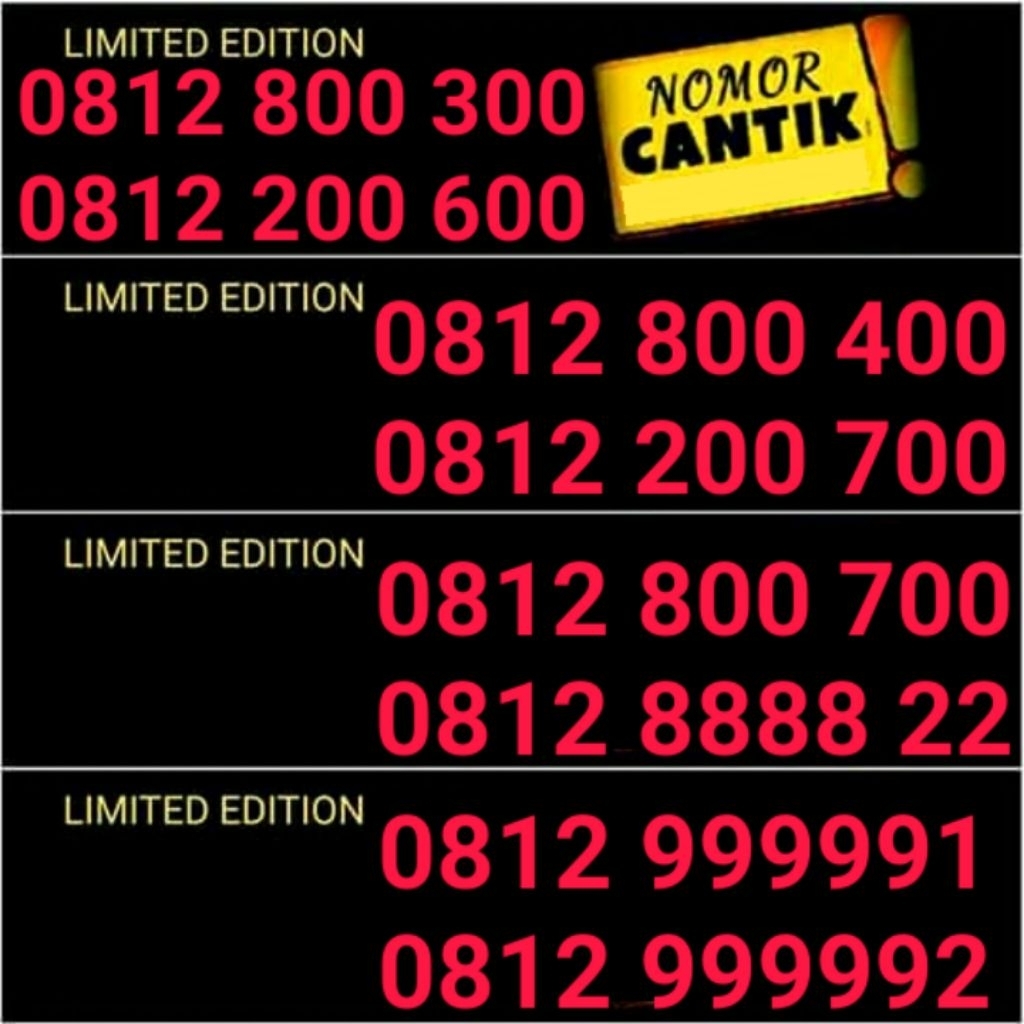 KARTU PERDANA NOMER CANTIK TELKOMSEL 10 DIGIT