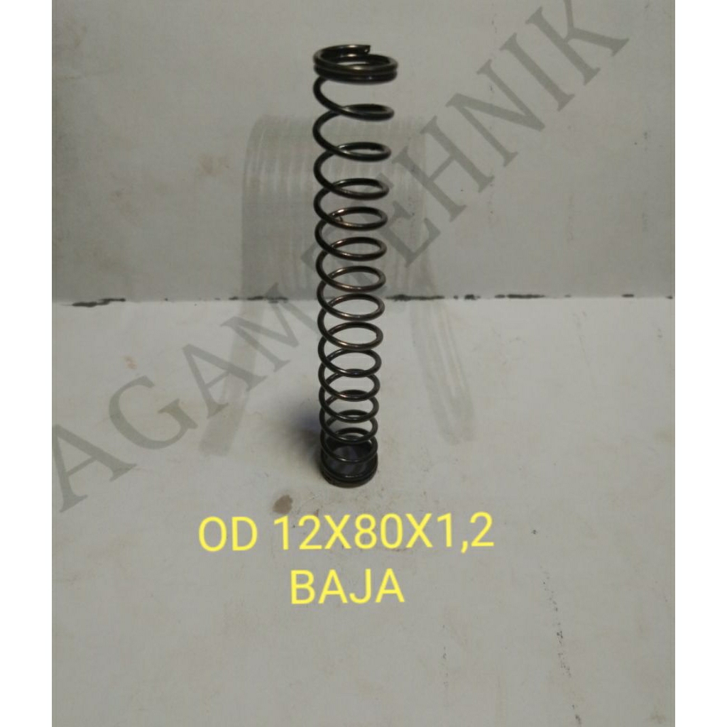 PER SPRING PEGAS TEKAN OD 12X80X1,2 BAJA