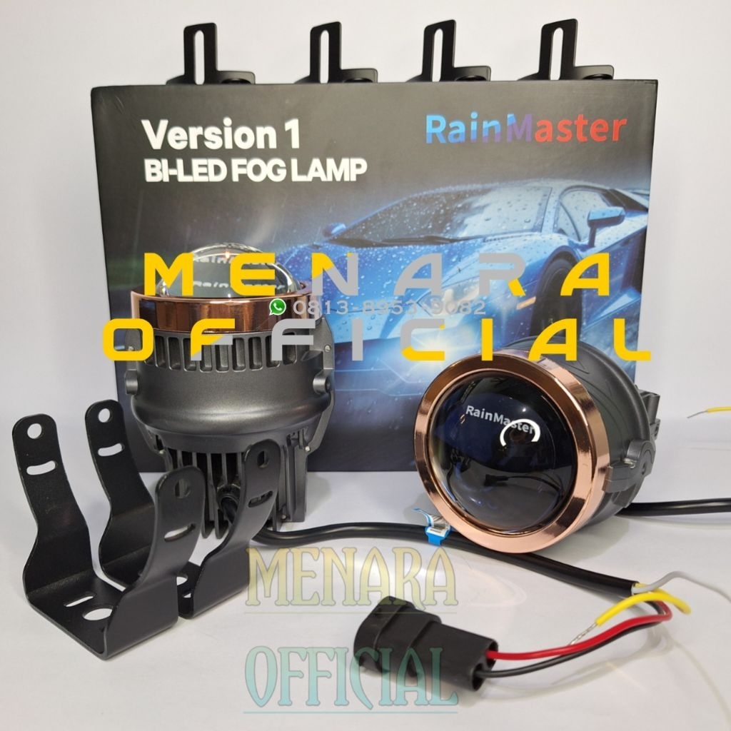 Foglamp biled Rain Master 3 Warna Ukuran 3 Inch Projector Projie Biled Foglamp Universal