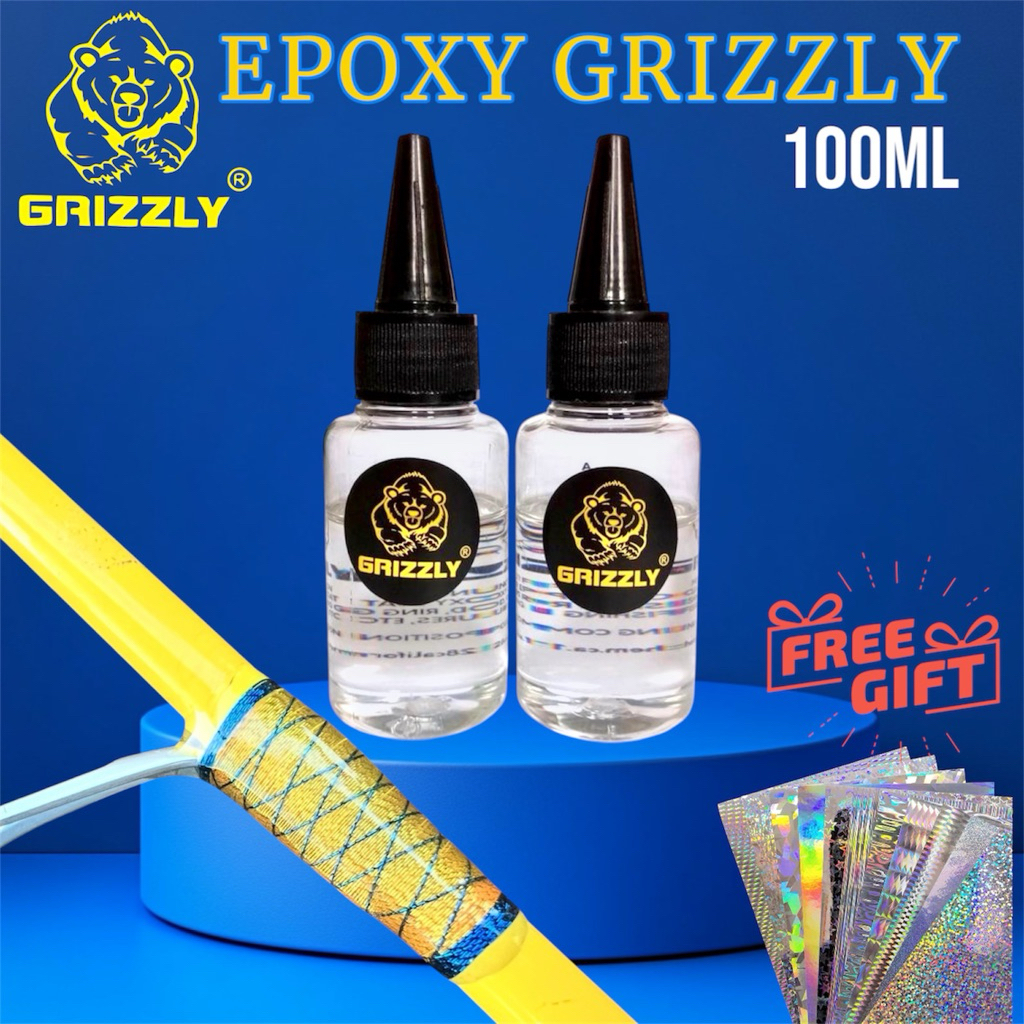 lem epoxy Grizzly 100ml epoxy bening epoxy coat resin epoxy