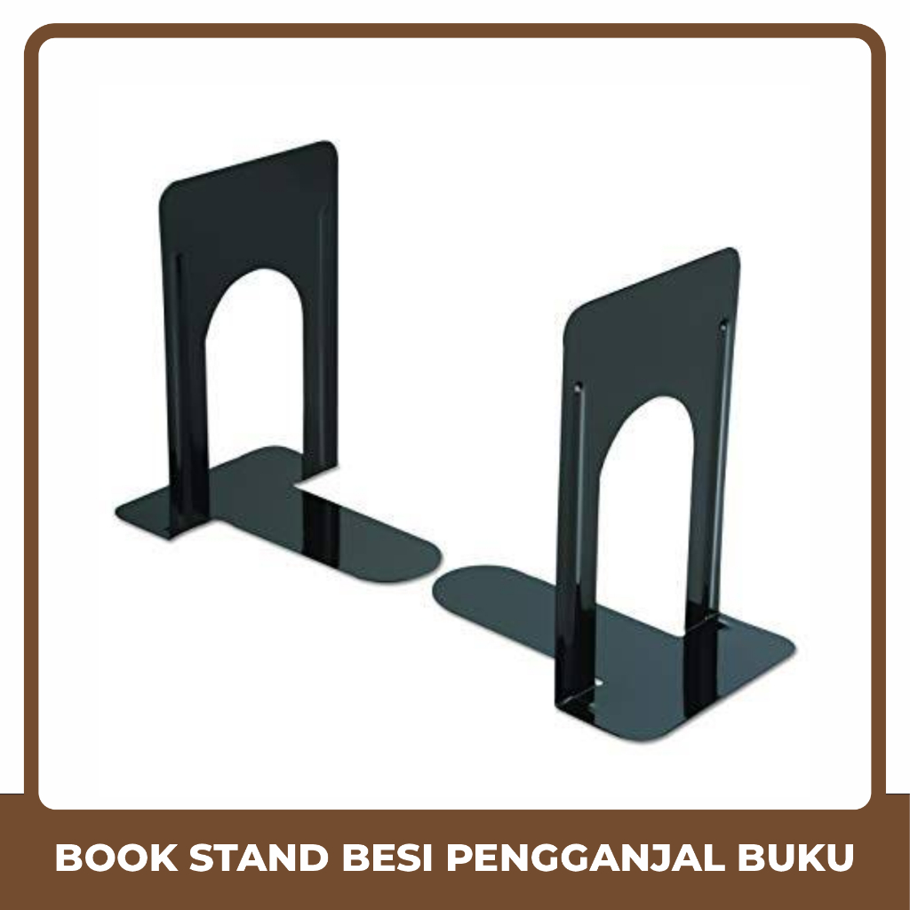 

UTB Book Stand Besi Pengganjal Buku - Hitam Biru