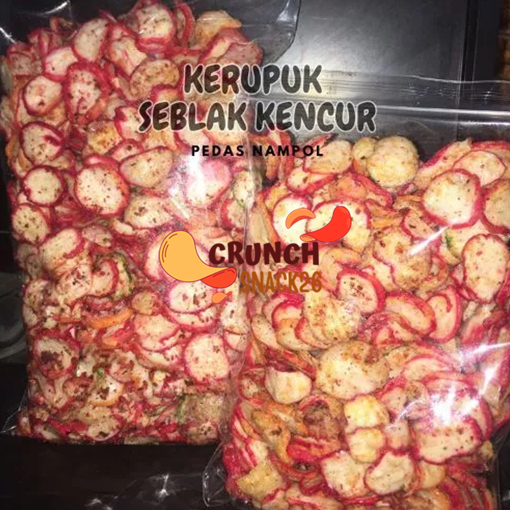 

KERUPUK SEBLAK KENCUR 250GR/KERUPUK PELANGI PEDAS RENYAH - CRUNCHSNACK26