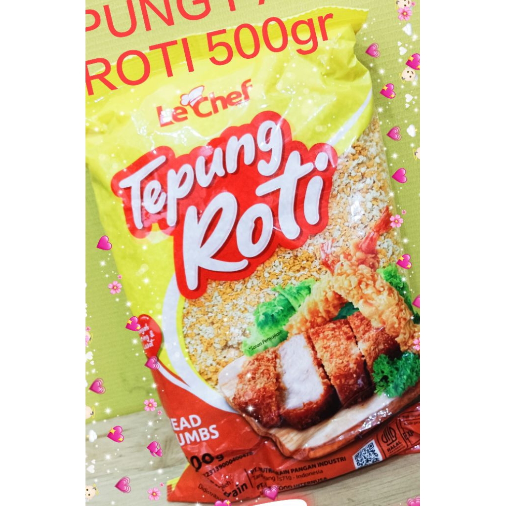 

TEPUNG ROTI LE CHEF 500GR /TEPUNG PANIR MIX ORANGE