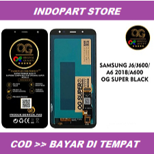 LCD TS SAMSUNG J6 2016 / J600 / A6 / A600 OG  SUPER BLACK