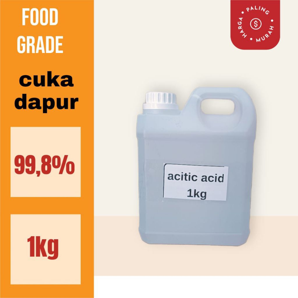 

biang cuka 99,8% food grade cuka dapur cuka putih 1kg