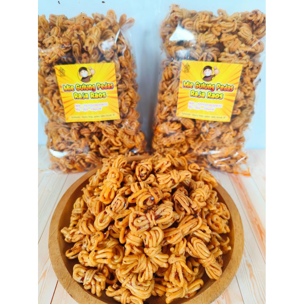 

MIE GULUNG PEDAS RAJA RAOS/ MIE ULIR/ MIE GULUNG CHILI OIL