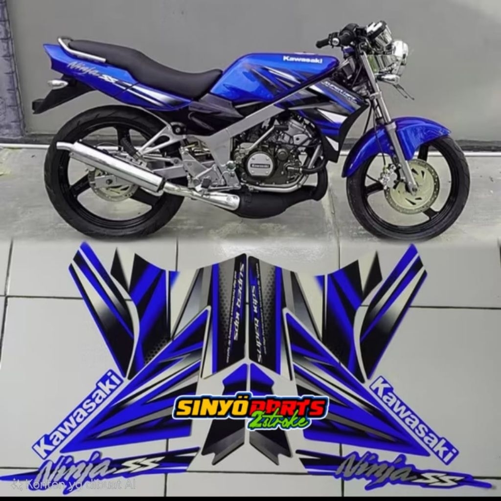 STRIPING NINJA SS BIRU 2013/2014 BIRU