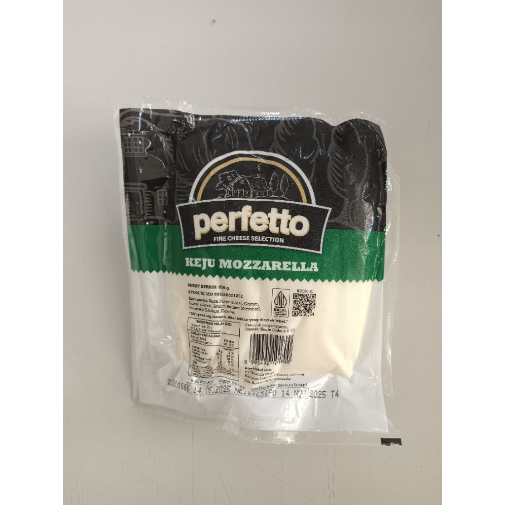 

KEJU MOZARELLA PERFETTO 250GRAM
