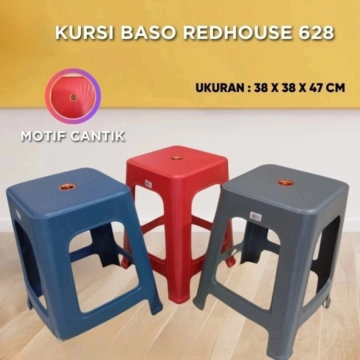 Kursi Bakso Redhouse 628 / Kursi Bakso Kuat / Kursi Bakso Estetik