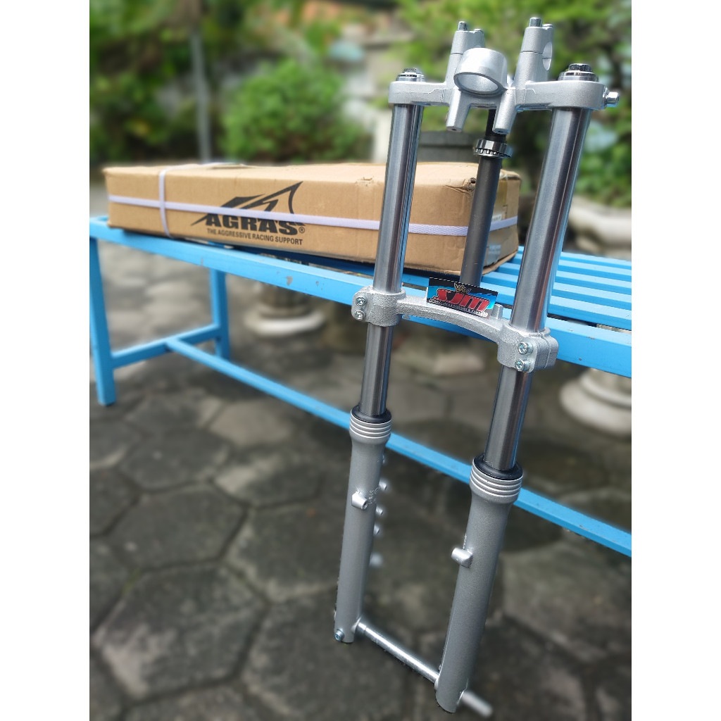 Shock Depan Ninja Import Ninja RR PNP HONDA CB GL MP BOTTOM SILVER