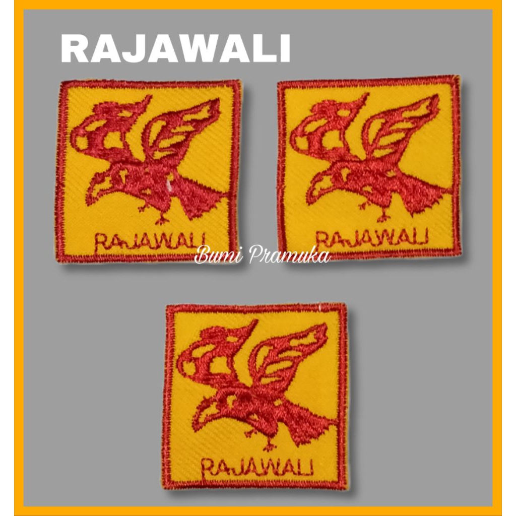 Tanda regu pramuka putra bordir rajawali Bet bordir tanda regu rajawali