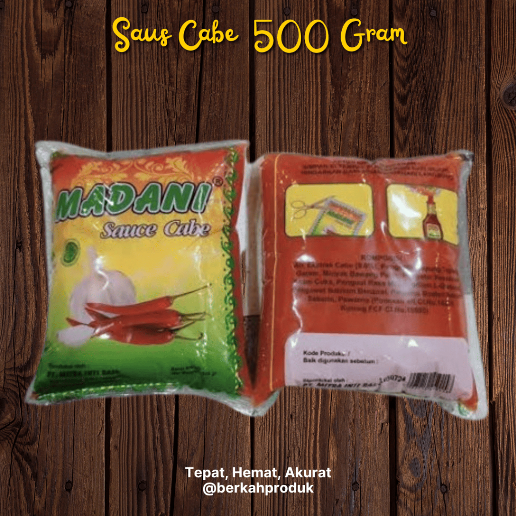 

Saos Cabe Madani Saos Mie Ayam Bakso Enak 500 Gram